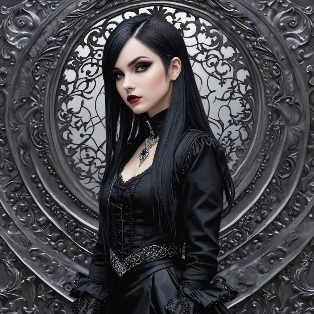  goth girl, award winning, professional, highly detailed, masterpiece