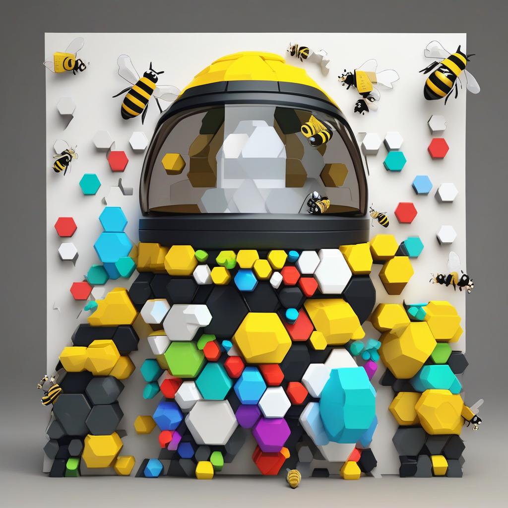  masterpiece, best quality, Bee swarm simulator cool bee idea