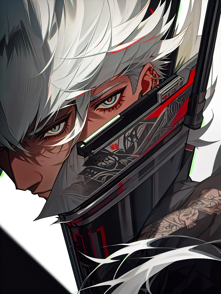  gray haired boy, wolf cut, tattoo, pierced, alcohol, tobacco, masterpiece, best quality,8k,ultra detailed,high resolution,an extremely delicate and beautiful,hyper detail