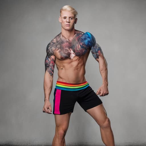 portrait+ style Czech Republic LGBT queer fitness trainer blonde hunk dude face