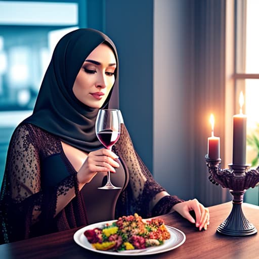  large wine goblet filled with red wine that has been knocked over on the table and the hands of a black and brown individual breaking halal bread hyperrealistic, full body, detailed clothing, highly detailed, cinematic lighting, stunningly beautiful, intricate, sharp focus, f/1. 8, 85mm, (centered image composition), (professionally color graded), ((bright soft diffused light)), volumetric fog, trending on instagram, trending on tumblr, HDR 4K, 8K