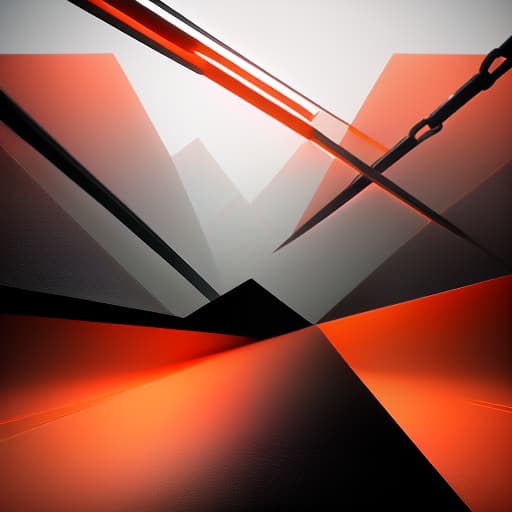  create an abstract digital artwork that captures a vivid sense of anxiety and inner conflict, inspired by the concept of 'mazah1zm.' the image should use a bright, contrasting color palette, with sharp reds and oranges against deep blacks. the central focus should be abstract shapes or forms that suggest internal struggle, such as fragmented or distorted elements. the background should be simple, either a solid color or pure emptiness. incorporate subtle details like cracks or chains that intertwine with the abstract forms, reinforcing the theme of tension. ensure the image is minimalist, with no additional elements or text. hyperrealistic, full body, detailed clothing, highly detailed, cinematic lighting, stunningly beautiful, intricate, sharp focus, f/1. 8, 85mm, (centered image composition), (professionally color graded), ((bright soft diffused light)), volumetric fog, trending on instagram, trending on tumblr, HDR 4K, 8K