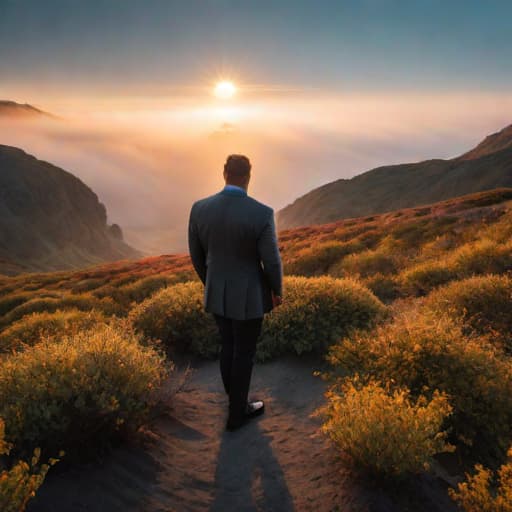  serene sunsets, cinematic hyperrealistic, full body, detailed clothing, highly detailed, cinematic lighting, stunningly beautiful, intricate, sharp focus, f/1. 8, 85mm, (centered image composition), (professionally color graded), ((bright soft diffused light)), volumetric fog, trending on instagram, trending on tumblr, HDR 4K, 8K