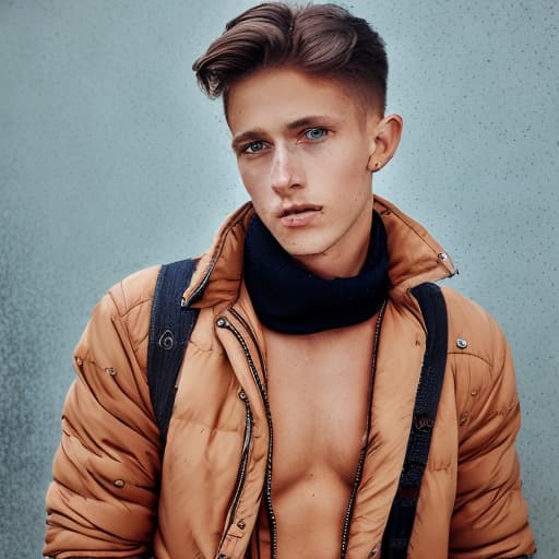 portrait+ style Czech Republic twink brunette hunk dude face