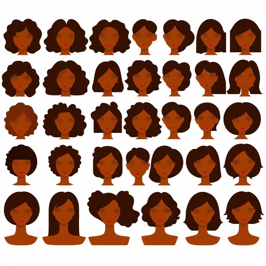  different beauty. set of different female heads on white background. different races and nationalities {prompt}, maximum details