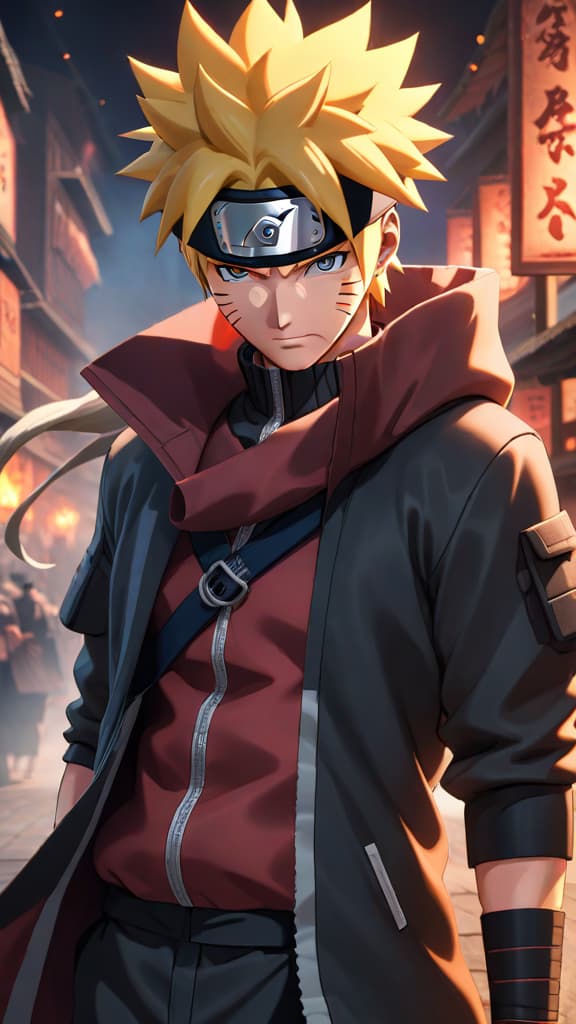  anime art naruto from naruto shippuden standing resolute, eyes blazing, fissure of light breaking madara's illusion hyperrealistic, full body, detailed clothing, highly detailed, cinematic lighting, stunningly beautiful, intricate, sharp focus, f/1. 8, 85mm, (centered image composition), (professionally color graded), ((bright soft diffused light)), volumetric fog, trending on instagram, trending on tumblr, HDR 4K, 8K