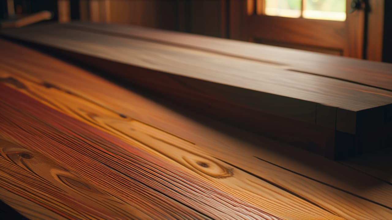  a close up view of intricate traditional woodworking joints, featuring a complex dovetail joint, showcasing fine craftsmanship with rich wood grains, precise cuts, and subtle shadows, illuminated by soft, warm lighting on a rustic workbench. hyperrealistic, full body, detailed clothing, highly detailed, cinematic lighting, stunningly beautiful, intricate, sharp focus, f/1. 8, 85mm, (centered image composition), (professionally color graded), ((bright soft diffused light)), volumetric fog, trending on instagram, trending on tumblr, HDR 4K, 8K