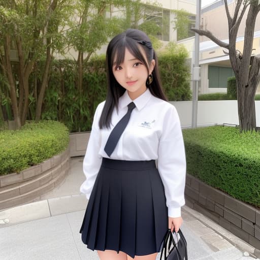  黒髪　長髪　かわいい　ストレート　フリル　長い髪　真正面　ピンク色の服 女性 制服