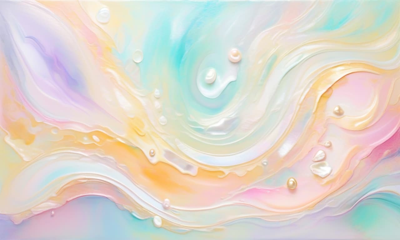  abstract background in mother of pearl tones with pearl effect, raster illustration, minimalism, oil painting. pastel colors. by frank bowling