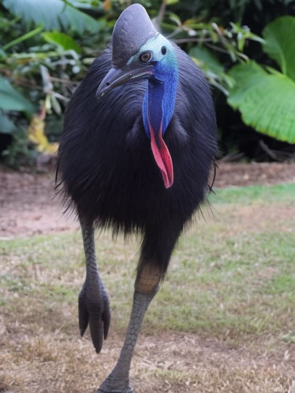  cassowary, slate atmosphere, cinematic, dimmed colors, dark shot, muted colors, film grainy, lut, spooky hyperrealistic, full body, detailed clothing, highly detailed, cinematic lighting, stunningly beautiful, intricate, sharp focus, f/1. 8, 85mm, (centered image composition), (professionally color graded), ((bright soft diffused light)), volumetric fog, trending on instagram, trending on tumblr, HDR 4K, 8K