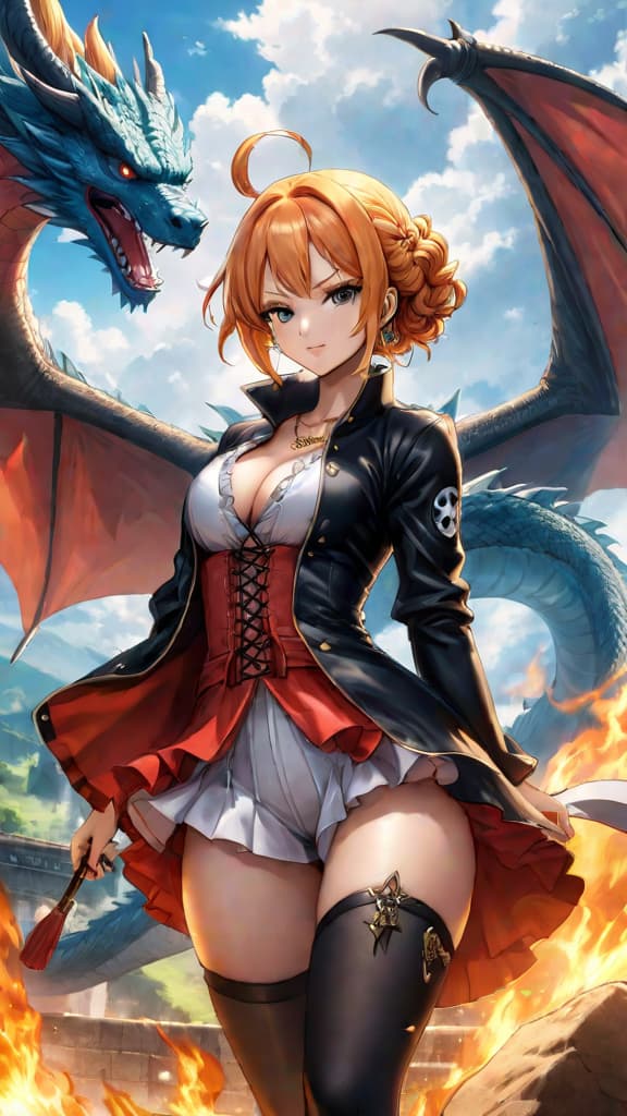  anime art: oda hinting at climactic celestial dragons reveal in one piece's mysterious narrative. hyperrealistic, full body, detailed clothing, highly detailed, cinematic lighting, stunningly beautiful, intricate, sharp focus, f/1. 8, 85mm, (centered image composition), (professionally color graded), ((bright soft diffused light)), volumetric fog, trending on instagram, trending on tumblr, HDR 4K, 8K