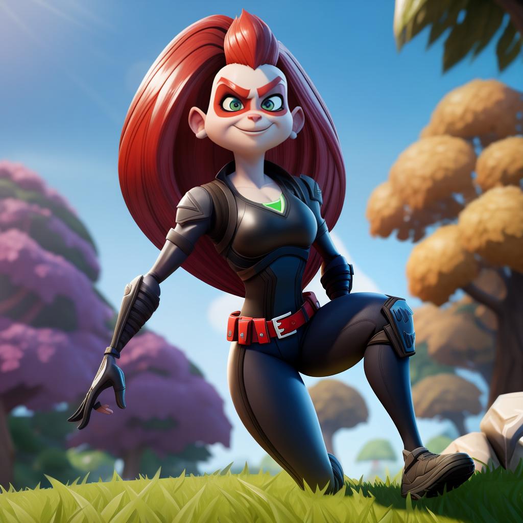  Syndrome (incredibles, Fortnite), full body, open eyes, masterpiece, 4k, fine details,