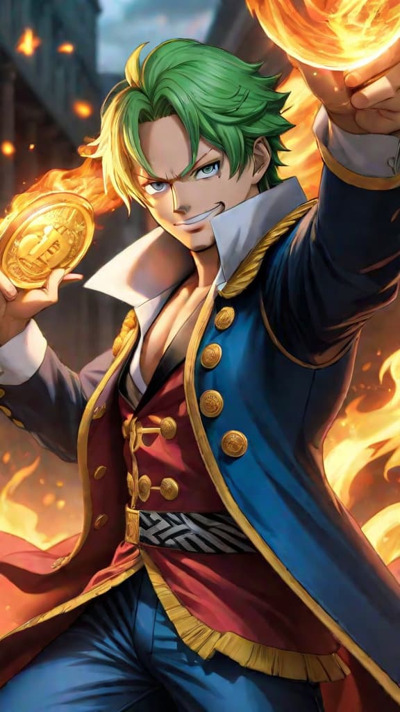  anime art of sabo from one piece as chief of staff, wielding the mera mera no mi. hyperrealistic, full body, detailed clothing, highly detailed, cinematic lighting, stunningly beautiful, intricate, sharp focus, f/1. 8, 85mm, (centered image composition), (professionally color graded), ((bright soft diffused light)), volumetric fog, trending on instagram, trending on tumblr, HDR 4K, 8K