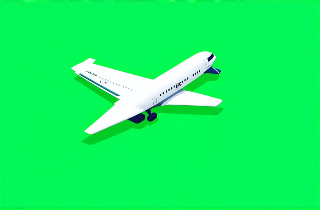  flat illustration, flaticon, (illustration:1.15), airplane flightmode on green background ar 3:2, [cory loftis, strobist, pascal campion :: 0.2]