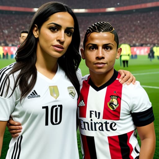  Georgina Rodríguez with Ronaldo