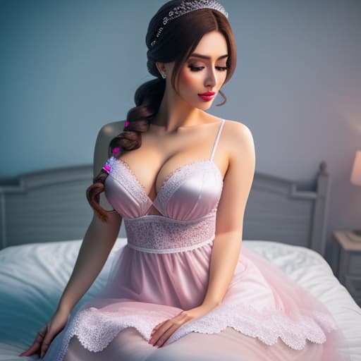  beautiful woman wearing a babydoll nightie hyperrealistic, full body, detailed clothing, highly detailed, cinematic lighting, stunningly beautiful, intricate, sharp focus, f/1. 8, 85mm, (centered image composition), (professionally color graded), ((bright soft diffused light)), volumetric fog, trending on instagram, trending on tumblr, HDR 4K, 8K