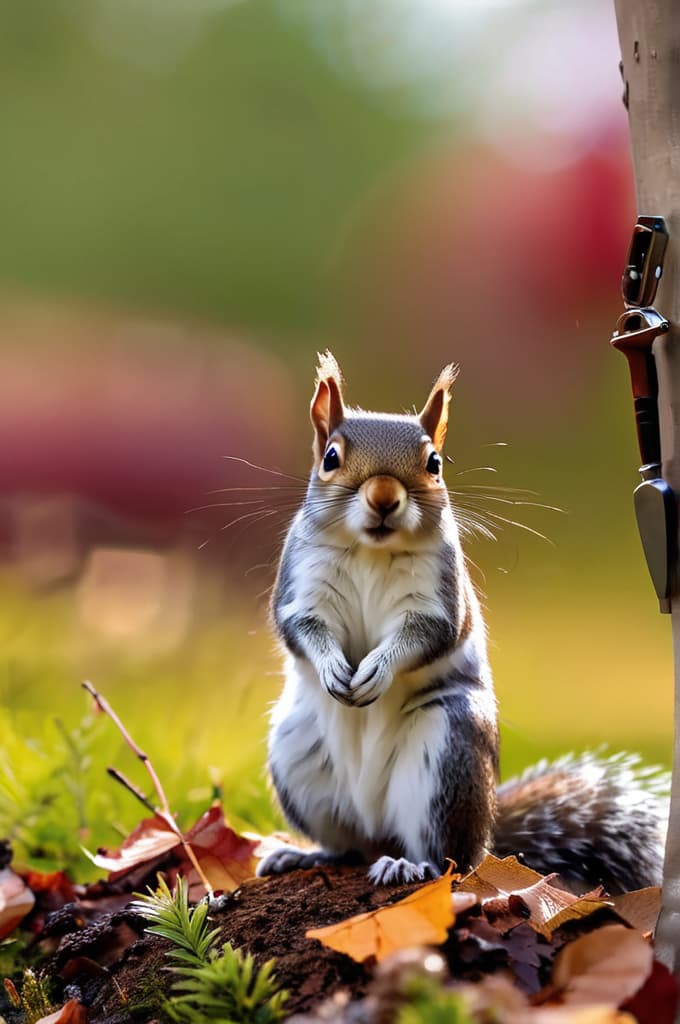  squirrels having a board meeting , 4k