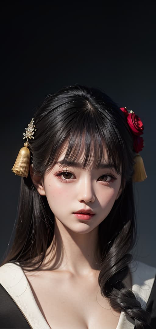  Best quality, masterpiece, ultra high res, (photorealistic:1.4), raw photo, (detail face:1.3), (realistic skin), deep shadow, dramatic lighting, fashionable, Japanese woman, kimono beauty, elegant, black long hair, doll-like, traditional, graceful, feminine, classic beauty, sophisticated, graceful posture, refined, delicate features, serene, charming, exquisite, graceful movement, geisha-like, timeless, deep shadow, dramatic lighting, portrait, portrait size, unedited, symmetrical balance