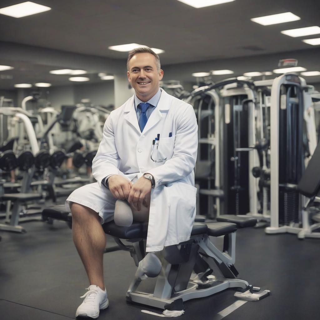  physician in his at in the gym cl