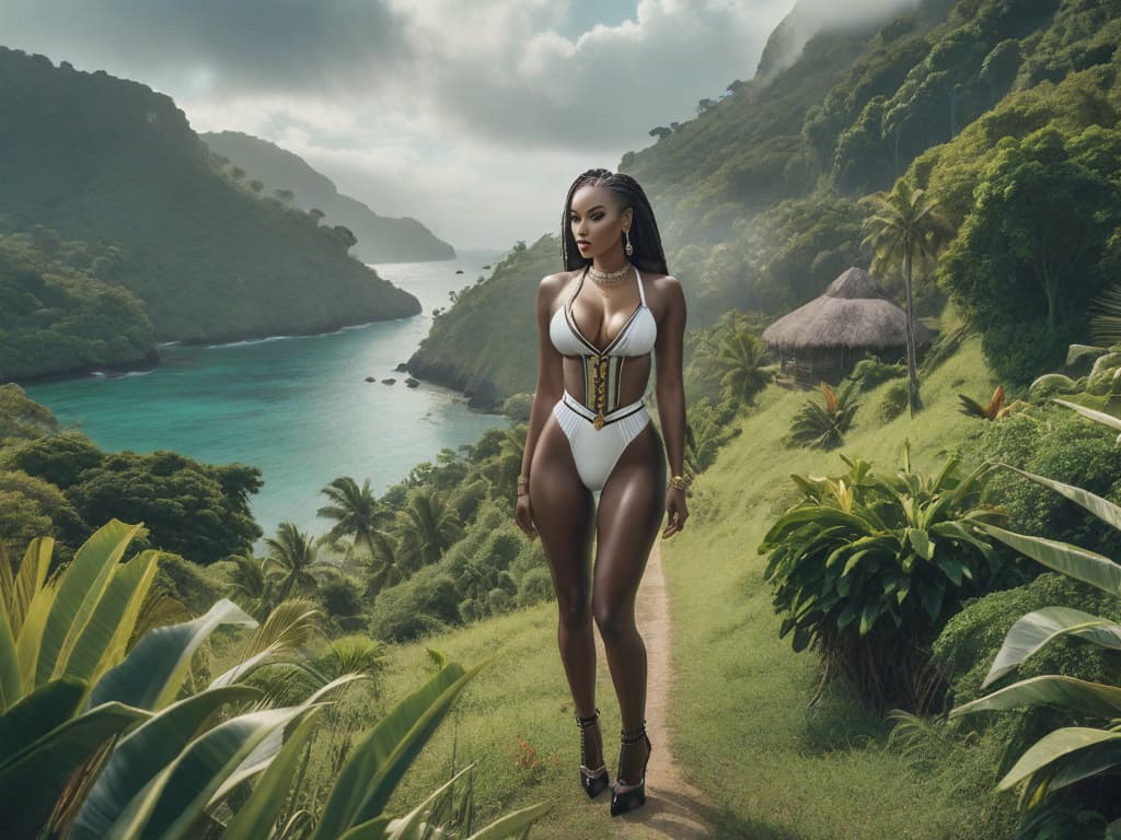  jamaican countryside, by the bay, pornography scene, white girls, black men, ((mystical)) hyperrealistic, full body, detailed clothing, highly detailed, cinematic lighting, stunningly beautiful, intricate, sharp focus, f/1. 8, 85mm, (centered image composition), (professionally color graded), ((bright soft diffused light)), volumetric fog, trending on instagram, trending on tumblr, HDR 4K, 8K