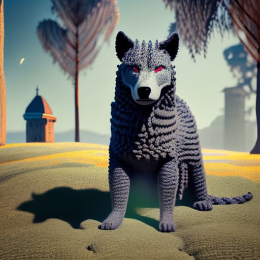 woolitize shadow wolf hyperrealistic, full body, detailed clothing, highly detailed, cinematic lighting, stunningly beautiful, intricate, sharp focus, f/1. 8, 85mm, (centered image composition), (professionally color graded), ((bright soft diffused light)), volumetric fog, trending on instagram, trending on tumblr, HDR 4K, 8K