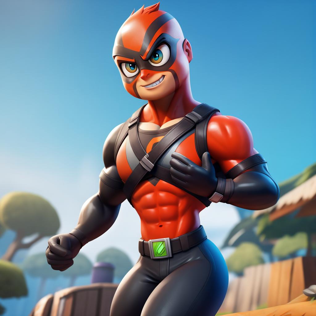  Dash (incredibles, Fortnite), full body, open eyes, masterpiece, 4k, fine details,