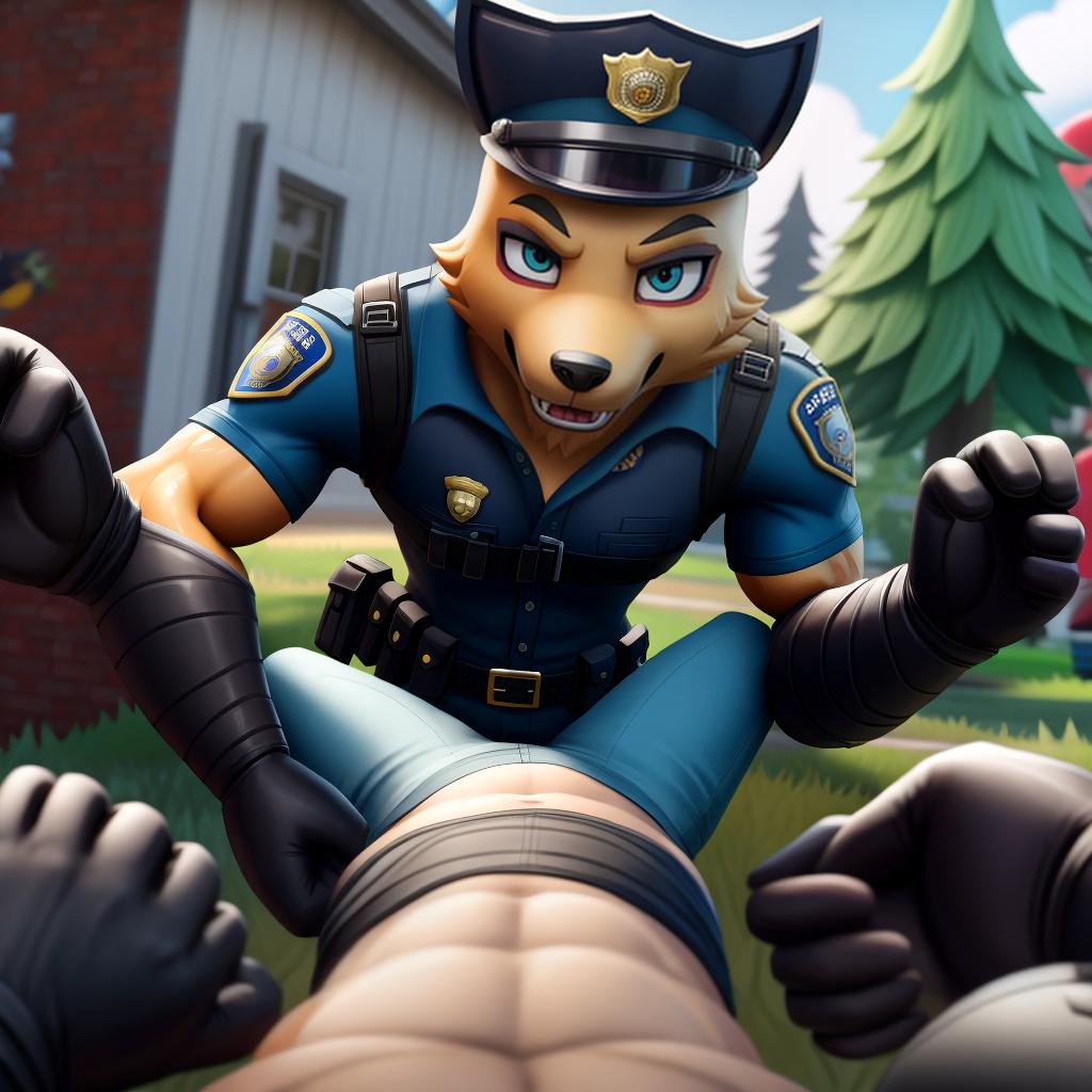  Evil corrupt police officers (Fortnite), full body, gloves, police brutality, fists, pov, pain, bullying, open eyes, masterpiece, 4k, fine details,