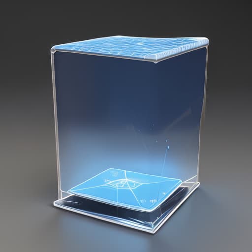  Scientific Hydrogel cuboid 3D surface microwave wordless ，