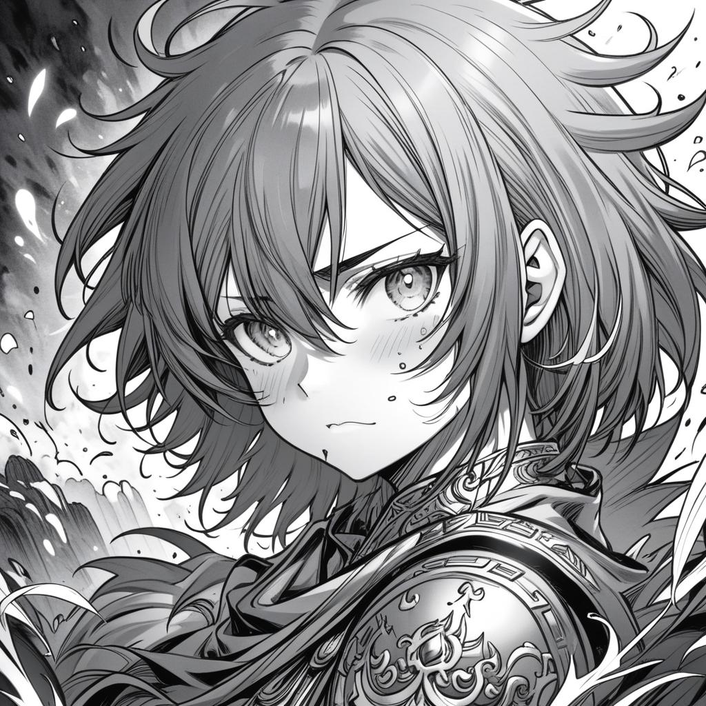  manga artwork fantasy, greyscale monochrome, manga materials. manga artist. manga, highly emotional. best quality, high resolution