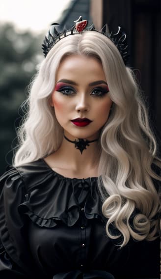  witch, witch crown, witch makeup