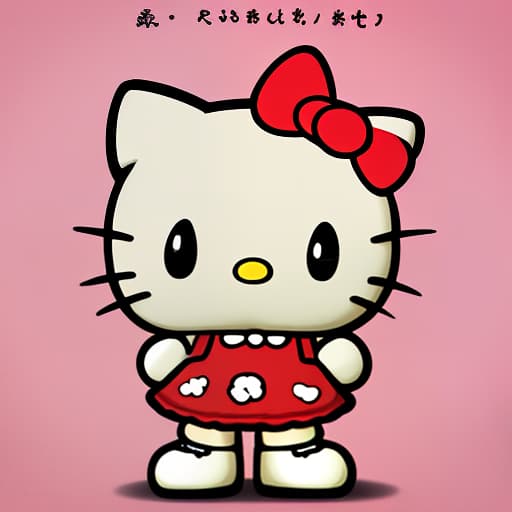  the character of hello kitty is very angry.