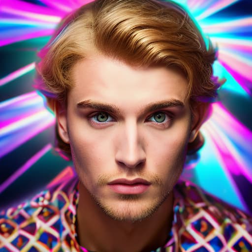 portrait+ style Russian LGBT queer TV actor blonde hunk dude face