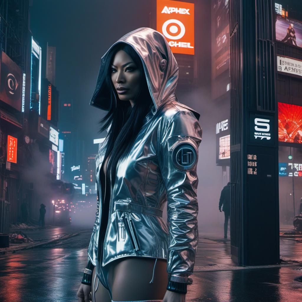  an epic album cover, splicor and aphex twin with a dystopian feel., ((anime)) hyperrealistic, full body, detailed clothing, highly detailed, cinematic lighting, stunningly beautiful, intricate, sharp focus, f/1. 8, 85mm, (centered image composition), (professionally color graded), ((bright soft diffused light)), volumetric fog, trending on instagram, trending on tumblr, HDR 4K, 8K