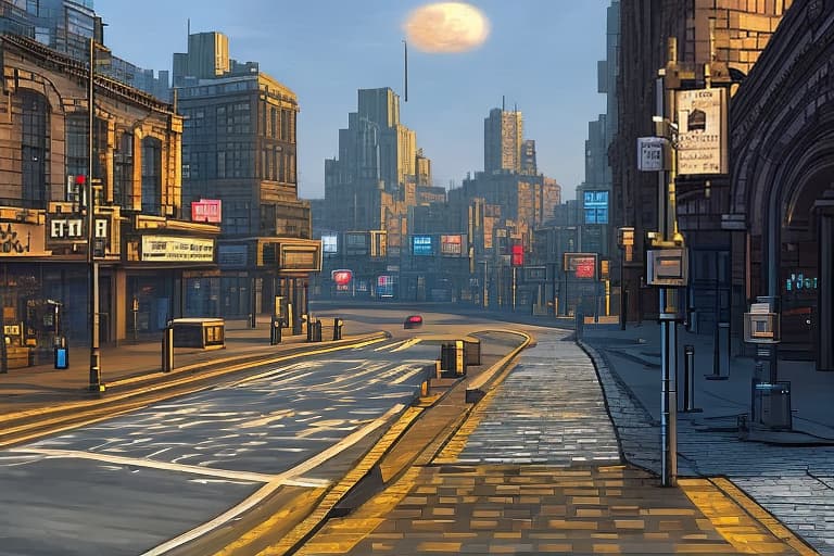  Create a blank road map of Gotham City with: - Roads, highways, and alleys - Empty spaces for buildings and landmarks - Basic road features like streetlights and crosswalks Leave the building spaces blank for customization.