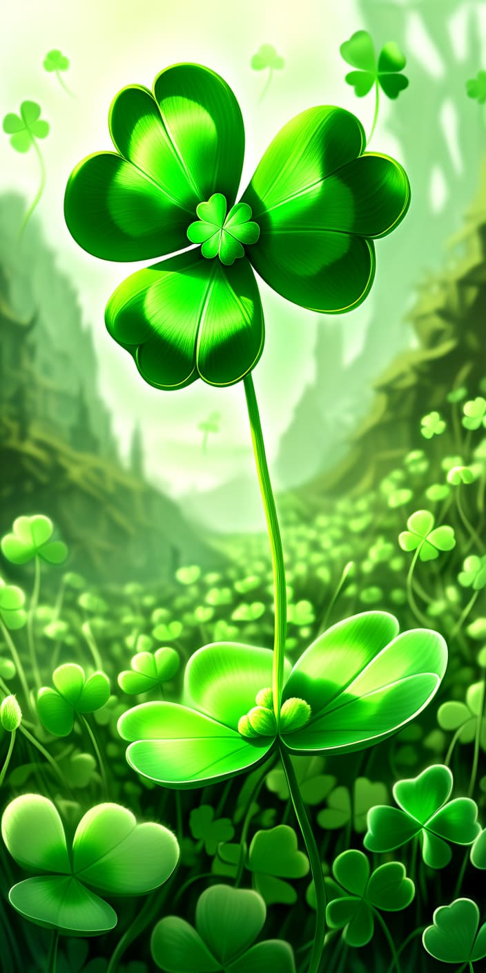  concept art 2. clover . digital artwork, illustrative, painterly, matte painting, highly detailed