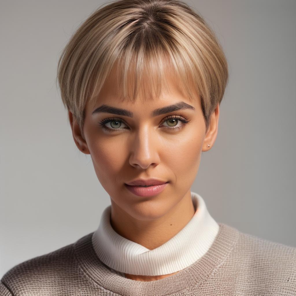  (((realistic full torso frontal head shot of a light brown to medium brown skin tone woman))), rebeca fatima vega, ((hispanic heritage)), immature face, blue eye color, (pixie cut hair style), ((blonde hair color)), ((skinny body type)), flat size, small size, (immature small straight nose), (immature high cheekbones), (immature smooth jawline), (immature full lips), (immature medium forehead), (immature arched eyebrows), (immature rounded chin), standing straight looking directly into the camera,((wearing white on up with a navy blue sweater vest featuring a crest)), very detailed preppy background, 1, best quality, highest quality, award winning photo, masterpiece, raw, professional photography, hyperrealistic, full body, detailed clothing, highly detailed, cinematic lighting, stunningly beautiful, intricate, sharp focus, f/1. 8, 85mm, (centered image composition), (professionally color graded), ((bright soft diffused light)), volumetric fog, trending on instagram, trending on tumblr, HDR 4K, 8K