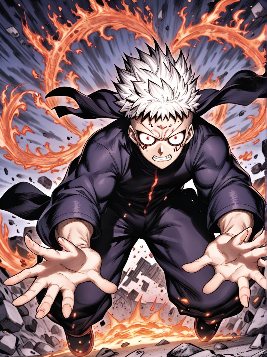  manga artwork satoru gojo, jujutsu kaisen, versão mulher, mulher bonita com cabelo branco de comprimento médio, usando óculos escuros e galáxia vermelha nos olhos. Óculos de sol na ponte do nariz, revelando seus profundos olhos vermelhos, olhando para os espectadores. atmosferas hiper realistas, detalhes, 8k. manga artist. manga, highly emotional. best quality, high resolution