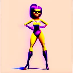 mdjrny-v4 style (mrs. incredible completely nude), nude, full body, nsfw, uncensored, animated, pixar style, vibrant colors, hdr, enhance, ((plain black background)), masterpiece, highly detailed, 4k, hq, separate colors, bright colors