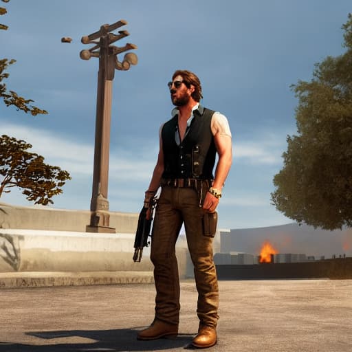  free fire shorts video hyperrealistic, full body, detailed clothing, highly detailed, cinematic lighting, stunningly beautiful, intricate, sharp focus, f/1. 8, 85mm, (centered image composition), (professionally color graded), ((bright soft diffused light)), volumetric fog, trending on instagram, trending on tumblr, HDR 4K, 8K