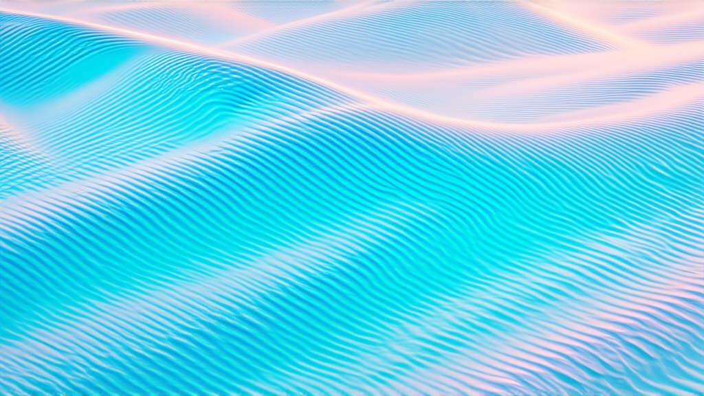  professional detailed photography, full screen background of pearlescent waves in pastel colors ar 16:9, (muted colors, dim colors, soothing tones), (vsco:0.3)