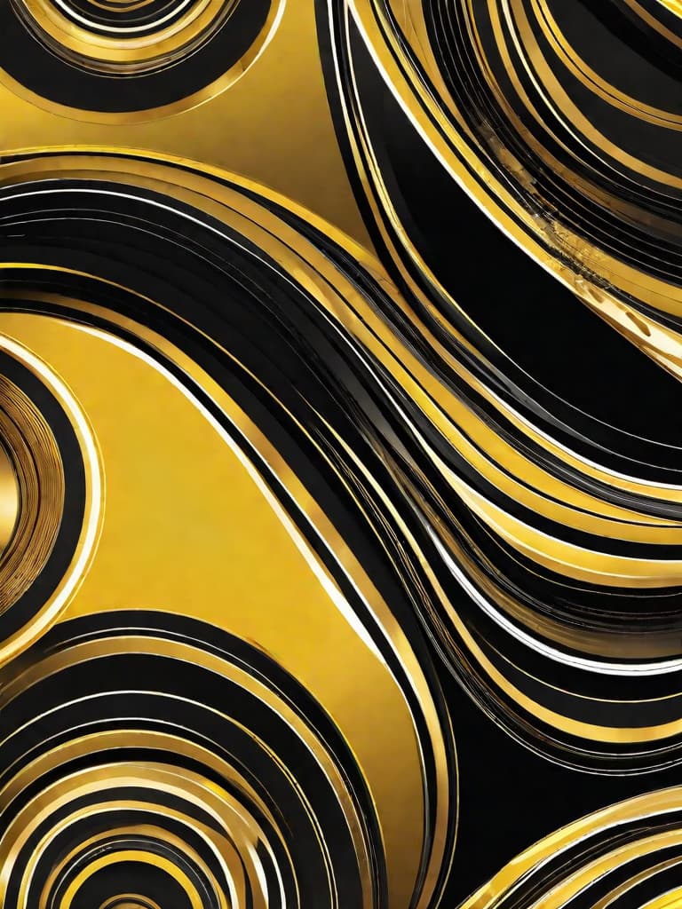  Golden yellow and sleek black color palette, captivating and inviting expression, exuding elegance and charm, magnetic beauty, intricate details, high contrast, luxurious feel, digital art, female, glossy finish, striking composition, dynamic lighting to enhance features.