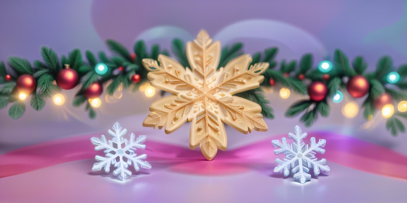  breathtaking christmas decoration snowflake . award winning, professional, highly detailed, civitai