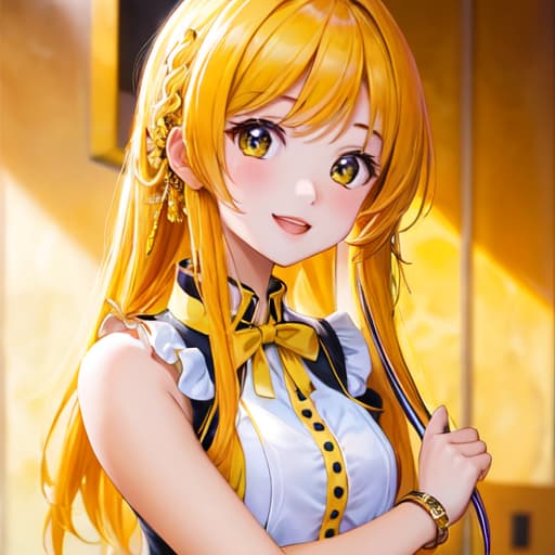  master piece , best quality,cute girl yellow