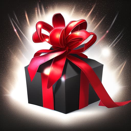  gift, dark background, effects