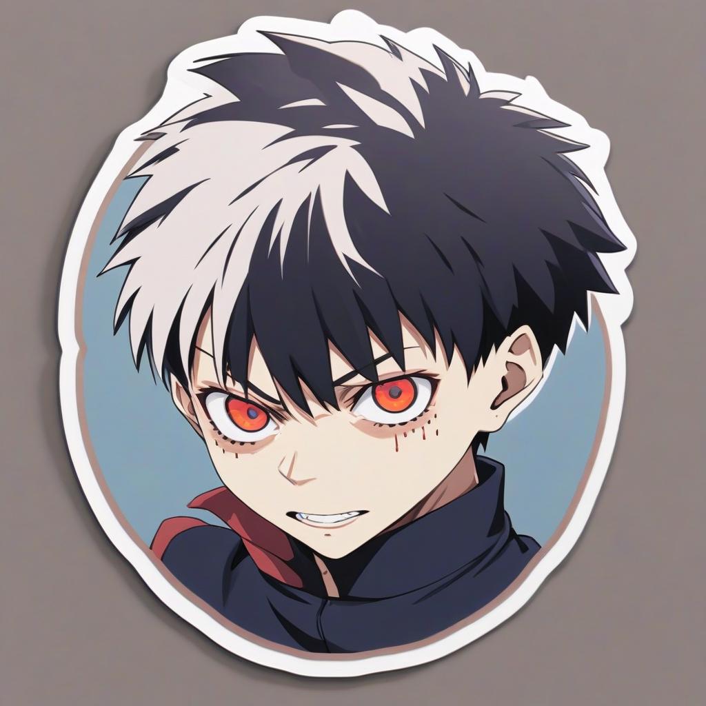  jujutsu kaisen, round sticker, sticker