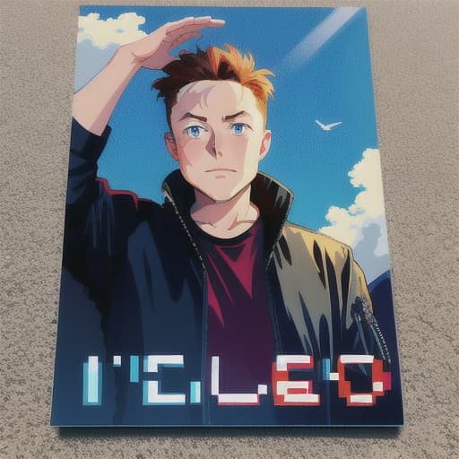  Pixel Art Elon Musk how it say : let's go