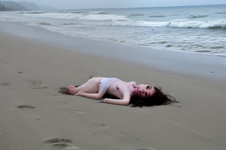  Dead girl on beach