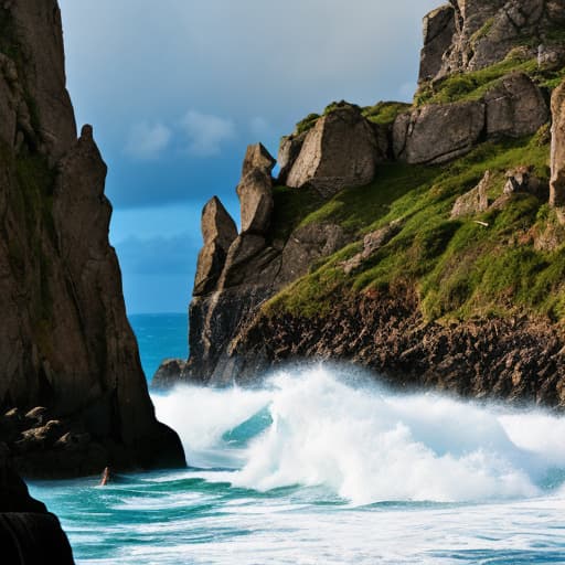 analog style generate an image of a majestic dragon perched atop a cliff overlooking a stormy sea with dramatic skies in high resolution. hyperrealistic, full body, detailed clothing, highly detailed, cinematic lighting, stunningly beautiful, intricate, sharp focus, f/1. 8, 85mm, (centered image composition), (professionally color graded), ((bright soft diffused light)), volumetric fog, trending on instagram, trending on tumblr, HDR 4K, 8K