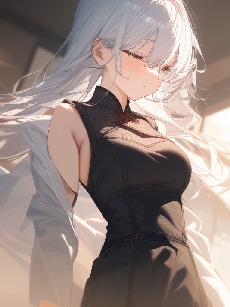  white hair, china clothes, masterpiece, best quality,8k,ultra detailed,high resolution,an extremely delicate and beautiful,hyper detail