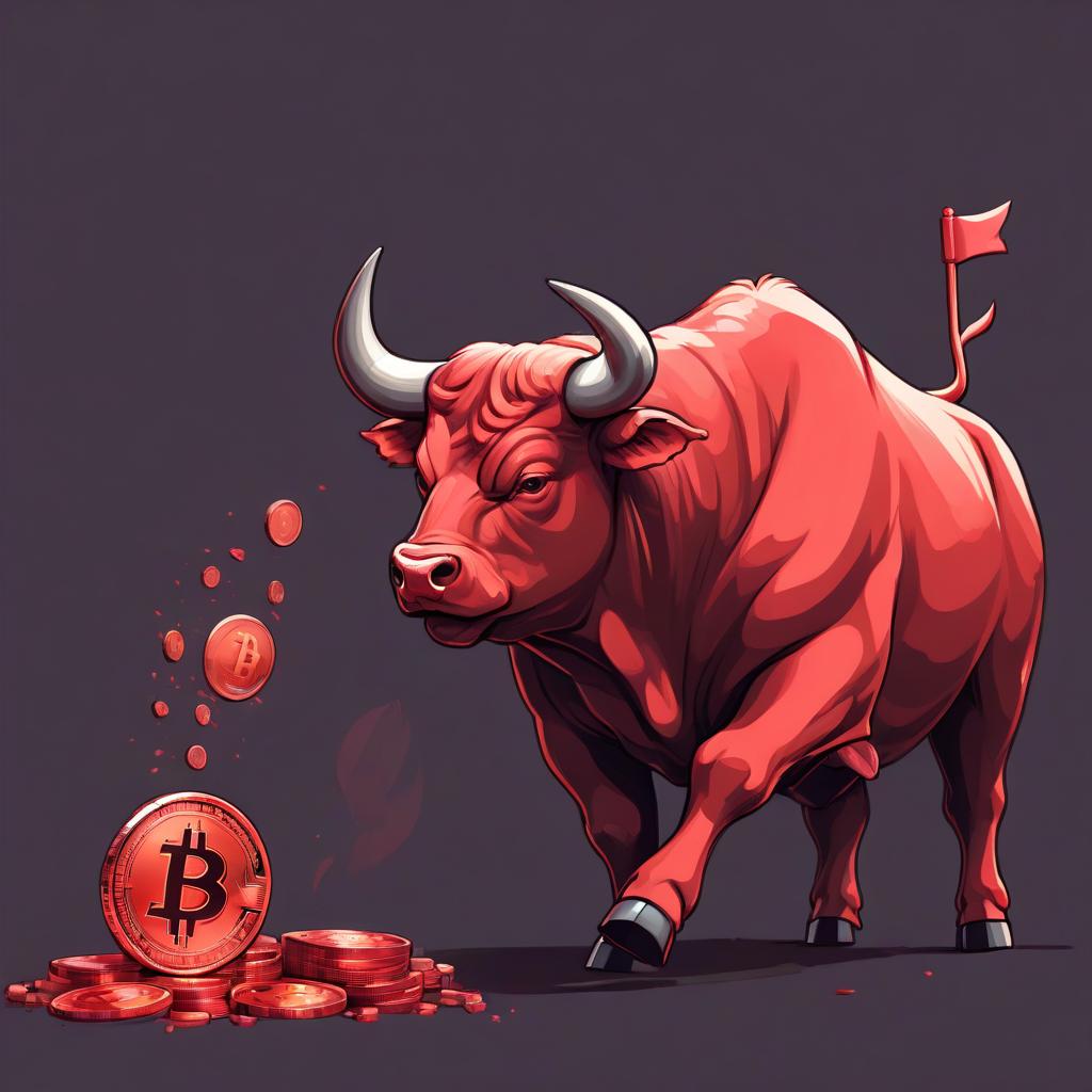  draw a bull bitcoin red trade